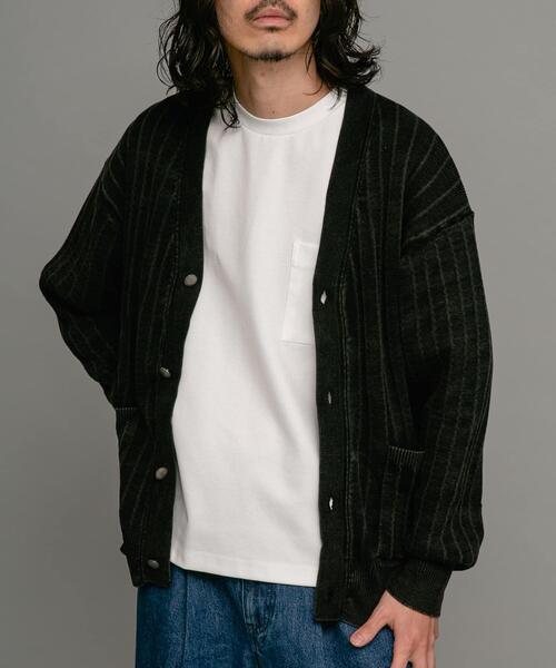 URBAN RESEARCH Sonny Label（アーバンリサーチサニーレーベル）の「コンチョボタンニットカーディガン（カーディガン/ボレロ・メンズ・ピンク/スミクロ/ブルー・MEDIUM/LARGE）」の5枚目の写真