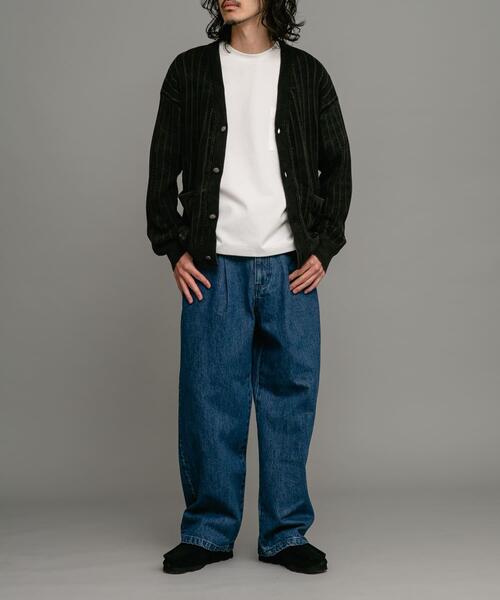 URBAN RESEARCH Sonny Label（アーバンリサーチサニーレーベル）の「コンチョボタンニットカーディガン（カーディガン/ボレロ・メンズ・ピンク/スミクロ/ブルー・MEDIUM/LARGE）」の6枚目の写真