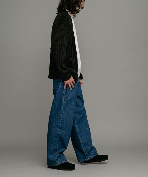 URBAN RESEARCH Sonny Label（アーバンリサーチサニーレーベル）の「コンチョボタンニットカーディガン（カーディガン/ボレロ・メンズ・ピンク/スミクロ/ブルー・MEDIUM/LARGE）」の8枚目の写真