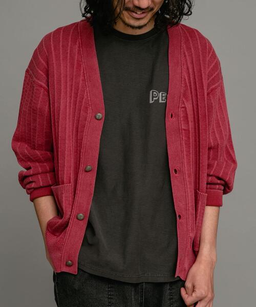 URBAN RESEARCH Sonny Label（アーバンリサーチサニーレーベル）の「コンチョボタンニットカーディガン（カーディガン/ボレロ・メンズ・ピンク/スミクロ/ブルー・MEDIUM/LARGE）」の12枚目の写真