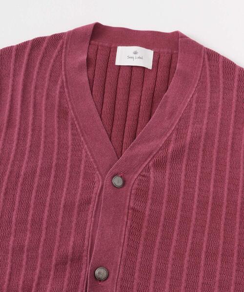 URBAN RESEARCH Sonny Label（アーバンリサーチサニーレーベル）の「コンチョボタンニットカーディガン（カーディガン/ボレロ・メンズ・ピンク/スミクロ/ブルー・MEDIUM/LARGE）」の18枚目の写真