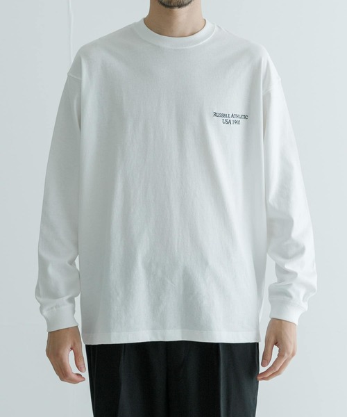 AP STUDIO【ラッセル・アスレティック】別注LONG SLEEVE T セール】『別注』RUSSELL ATHLETIC×UR LONG-SLEEVE T-SHIRTS（T