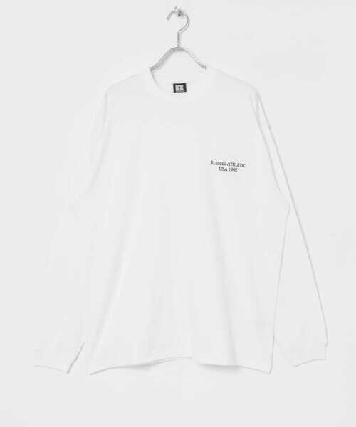 Russell Athletic(ラッセルアスレティック)の「『別注』RUSSELL ATHLETIC×UR LONG-SLEEVE T-SHIRTS(Tシャツ/カットソー・メンズ・ホワイト/その他1/その他2・MEDIUM/LARGE)」の5枚目の写真