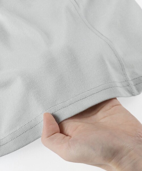 BRANSHES（ブランシェス）の「フロッキープリント6.5分袖Tシャツ（Tシャツ/カットソー・キッズ・ブラウン/ライトグレー/オフホワイト・130/110/100/140/120/150/90/80）」の10枚目の写真