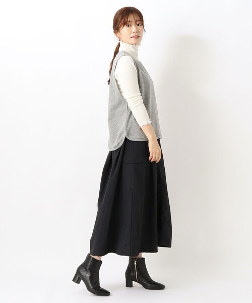 one'sterrace(ワンズテラス)の「裏毛ベスト(ベスト・レディース・グレー系4/ネイビー系5・02)」の13枚目の写真