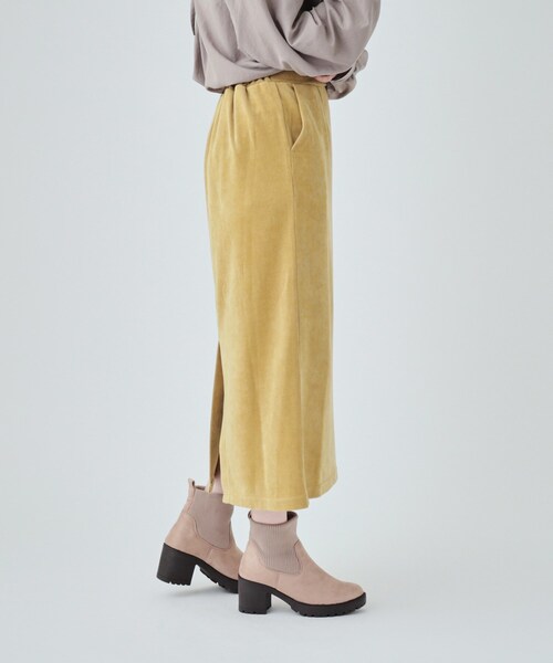 DRESKIP（ドレスキップ）の「◆きれいなIラインで大人っぽく コーデュロイナロースカート（スカート・レディース・マスタード/ダークグレー/ブラック・04/02/03）」の15枚目の写真