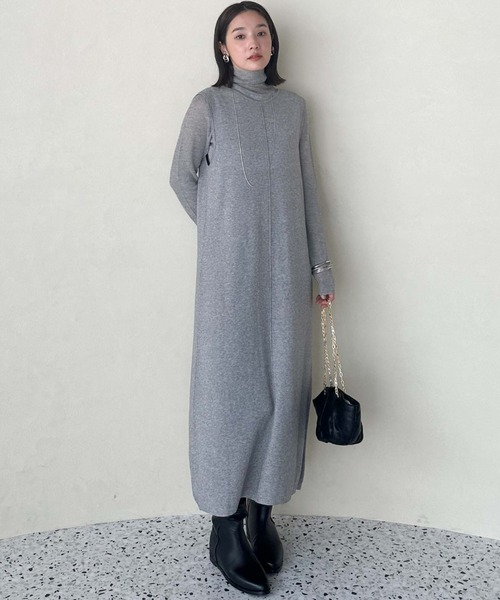 【セール】シアータートルセットワンピース（ワンピース）｜DOUX ARCHIVES（ドゥアルシーヴ）