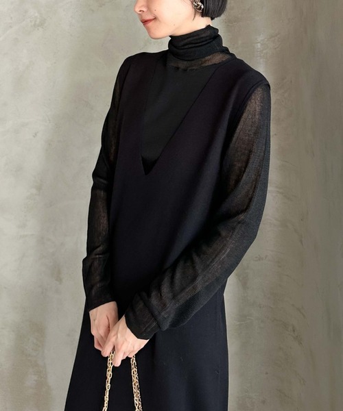 【セール】シアータートルセットワンピース（ワンピース）｜DOUX ARCHIVES（ドゥアルシーヴ）