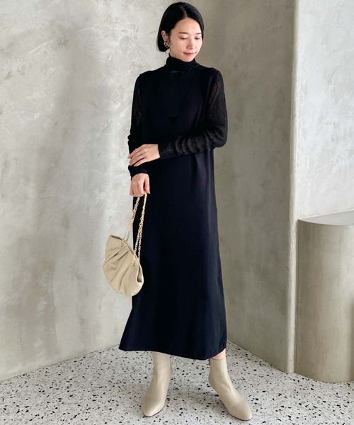 【セール】シアータートルセットワンピース（ワンピース）｜DOUX ARCHIVES（ドゥアルシーヴ）