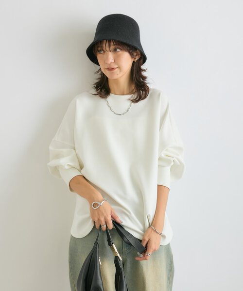 RIVE DROITE（リヴドロワ）の「【シーズンムードを高める】ウールバケットハット（ハット・レディース・グレー/ブラック・FREE）」の5枚目の写真