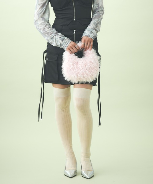 TTOL（トール）の「フロントジップデザインミニスカート（スカート・レディース・グリーン/ブラック・M/L）」の20枚目の写真