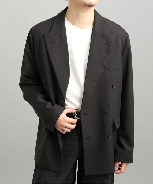 ジャケット・アウター 80s 90s USA linen double-breasted jacket IS-NESS FOR GP VINTAGE WOOL DOUBLE JACKET – OBLIGE