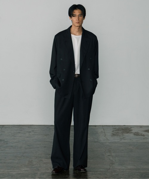 DOU DOU未使用シースルーブラックダブルブレストジャケット DOU DOU未使用シースルーブラックダブルブレストジャケット