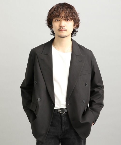 Loose Double Breasted Jacket ジャケット Loose Double Breasted Jacket t1911-254 | cizatto