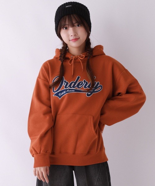 repipi armario（レピピ アルマリオ）の「【裏起毛】ハイショクルーズフーディ（パーカー・キッズ・オレンジ/グレー/ブルー/ブラック/ブルー系/アイボリー・SMALL/MEDIUM/LARGE）」の6枚目の写真