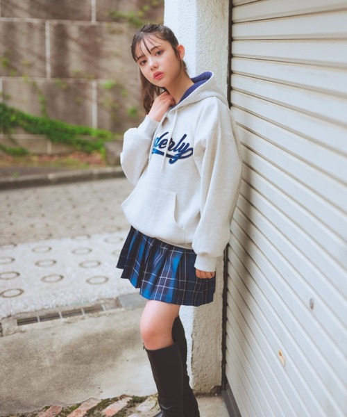 repipi armario（レピピ アルマリオ）の「【裏起毛】ハイショクルーズフーディ（パーカー・キッズ・オレンジ/グレー/ブルー/ブラック/ブルー系/アイボリー・SMALL/MEDIUM/LARGE）」の7枚目の写真