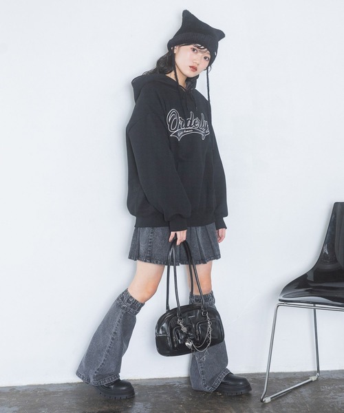 repipi armario（レピピ アルマリオ）の「【裏起毛】ハイショクルーズフーディ（パーカー・キッズ・オレンジ/グレー/ブルー/ブラック/ブルー系/アイボリー・SMALL/MEDIUM/LARGE）」の14枚目の写真