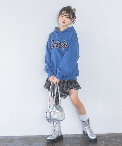 repipi armario（レピピ アルマリオ）の「【裏起毛】ハイショクルーズフーディ（パーカー・キッズ・オレンジ/グレー/ブルー/ブラック/ブルー系/アイボリー・SMALL/MEDIUM/LARGE）」の19枚目の写真