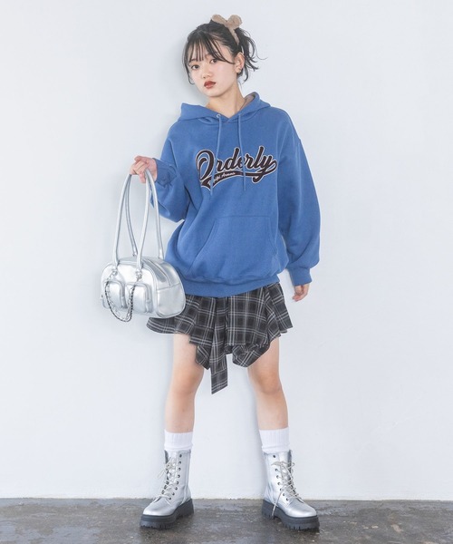 repipi armario（レピピ アルマリオ）の「【裏起毛】ハイショクルーズフーディ（パーカー・キッズ・オレンジ/グレー/ブルー/ブラック/ブルー系/アイボリー・SMALL/MEDIUM/LARGE）」の20枚目の写真