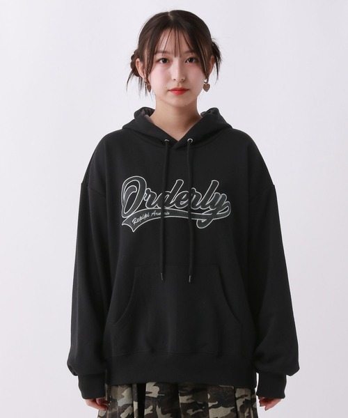 RILY 黒 パーカー 939ロゴフードジップアップ(黒) - ARCHIVE BOLD | 60% - アジア