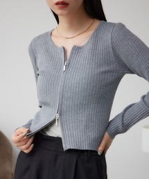 AZUL by moussy | Wジップロングスリーブプルオーバー(Tシャツ/カットソー)
