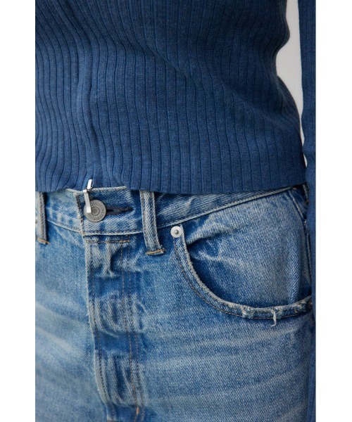 AZUL by moussy（アズールバイマウジー）の「Wジップロングスリーブプルオーバー（Tシャツ/カットソー・レディース・グレー/ブルー/オフホワイト/ブラック/レッド・FREE）」の15枚目の写真