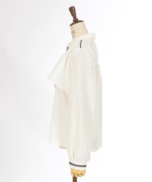 axes femme（アクシーズファム）の「袖口刺繍チェーン付フラシブラウス（シャツ/ブラウス・レディース・ワイン/カーキ/キナリ・MEDIUM/LARGE）」の20枚目の写真