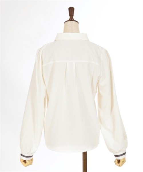 axes femme（アクシーズファム）の「袖口刺繍チェーン付フラシブラウス（シャツ/ブラウス・レディース・ワイン/カーキ/キナリ・MEDIUM/LARGE）」の21枚目の写真