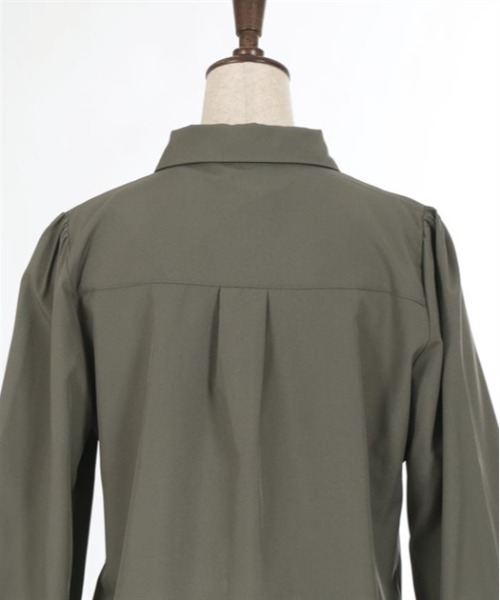 axes femme（アクシーズファム）の「袖口刺繍チェーン付フラシブラウス（シャツ/ブラウス・レディース・ワイン/カーキ/キナリ・MEDIUM/LARGE）」の10枚目の写真