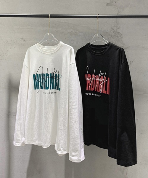 NOWLE（ノウル）の「【NOWLE】ルーズシルエット ロゴ ロンT（Tシャツ/カットソー・メンズ・ブラック系1/ブラック系3/ホワイト系1/ホワイト系2/ホワイト系3/ブラック系2・MEDIUM/LARGE/X-LARGE）」の19枚目の写真