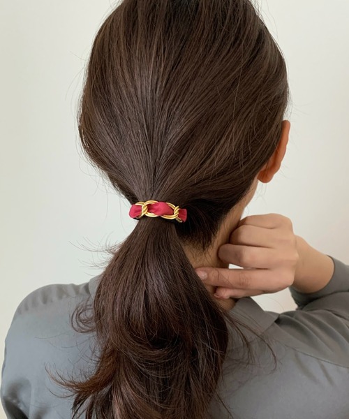 ゴールドチェーンヘアゴム
