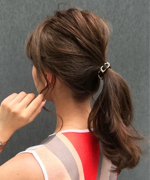 ゴールドチェーンヘアゴム