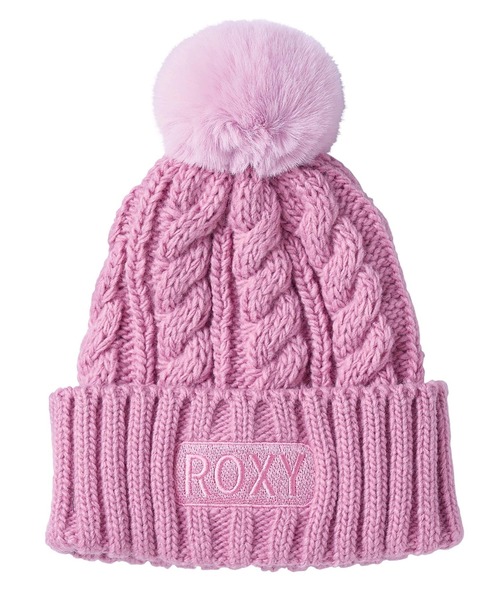 ROXY(ロキシー)の「THE MORE THE BETTER /ロキシーエコファーポンポンビーニー(ニットキャップ/ビーニー・レディース・ピンク/ブラウン/ホワイト/ブラック・FREE)」の4枚目の写真