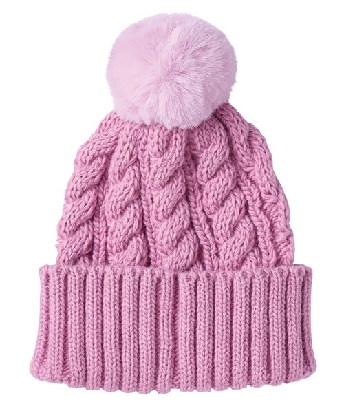 ROXY(ロキシー)の「THE MORE THE BETTER /ロキシーエコファーポンポンビーニー(ニットキャップ/ビーニー・レディース・ピンク/ブラウン/ホワイト/ブラック・FREE)」の8枚目の写真