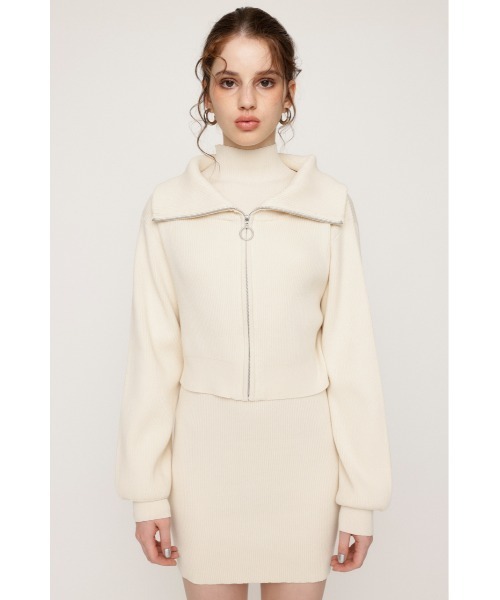 セール】COLLAR ZIP 2P OP カラー ジップ 2ピー ワンピ（ワンピース