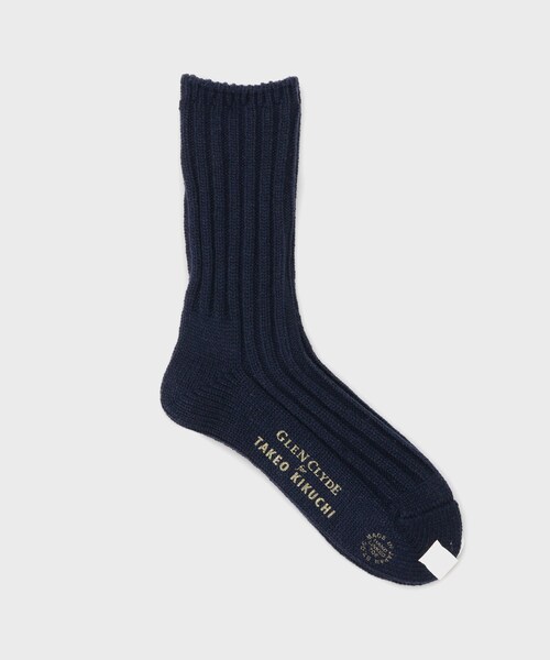 TAKEO KIKUCHI（タケオキクチ）の「メリノウール混ローゲージソックス（ソックス/靴下・メンズ・ワインレッド/ネイビー/チャコールグレー/ライトベージュ・00）」の3枚目の写真