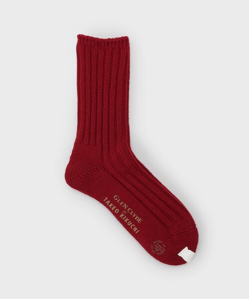TAKEO KIKUCHI（タケオキクチ）の「メリノウール混ローゲージソックス（ソックス/靴下・メンズ・ワインレッド/ネイビー/チャコールグレー/ライトベージュ・00）」の10枚目の写真