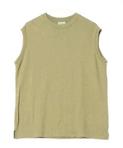 PHATEE(ファッティー)の「【PHATEE】ファッティー HEMP TEE VEST(Tシャツ/カットソー・メンズ・グリーン系その他/ホワイト/ブラック/キナリ・MEDIUM/LARGE)」の1枚目の写真