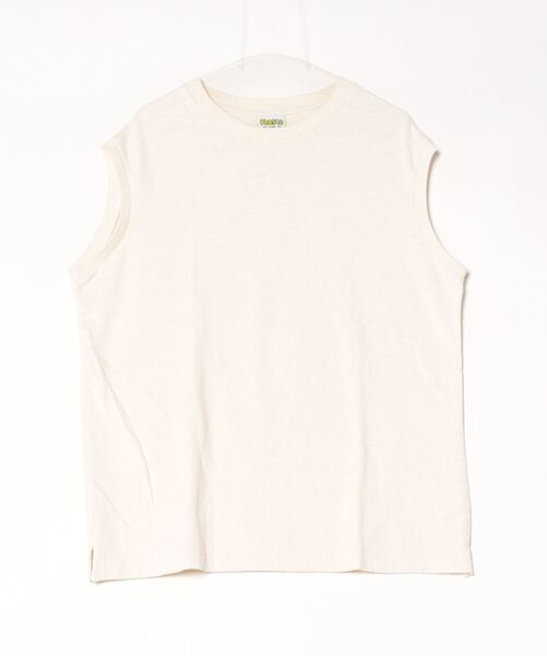 PHATEE(ファッティー)の「【PHATEE】ファッティー HEMP TEE VEST(Tシャツ/カットソー・メンズ・グリーン系その他/ホワイト/ブラック/キナリ・MEDIUM/LARGE)」の2枚目の写真