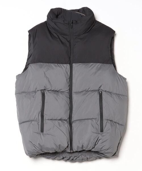 週末値引き！45R つぎはぎダウンベスト 丸八ダウンベスト はっ水加工 フード着脱式 高品質ダウン 収納力抜群 6