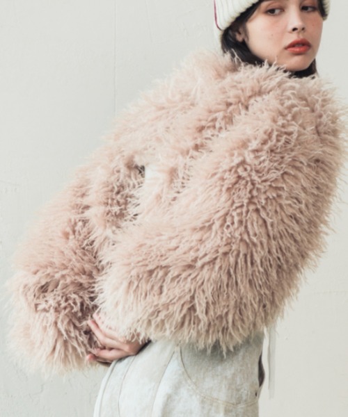 TIBETAN LAMB FUR ARM BOLERO | チベットラムエコファーバルーンアーム