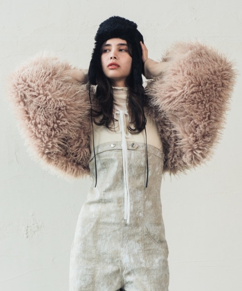 TIBETAN LAMB FUR ARM BOLERO | チベットラムエコファーバルーンアーム