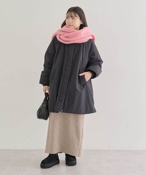 Green　Parks（グリーンパークス）の「ボリュームカラーマフラー（マフラー・レディース・ライトベージュ/アイボリー/サックスブルー/ピンク・FREE）」の12枚目の写真