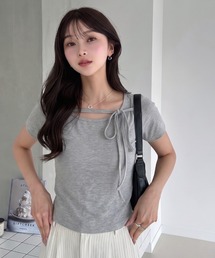 フロントリボン 半袖Ｔシャツ