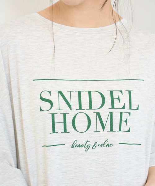 SNIDEL HOME（スナイデルホーム）の「【接触冷感】カットセットアップ（ルームウェア/パジャマ・レディース・ホワイト/ピンク/ネイビー/グレー・FREE）」の15枚目の写真