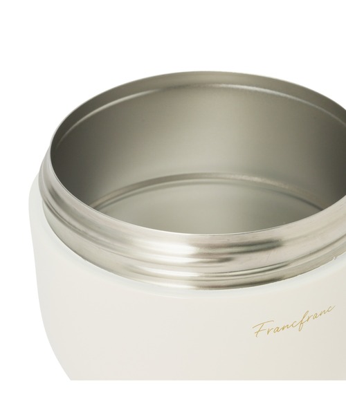 Francfranc（フランフラン）の「ロゴ ランチジャー 540ml ホワイト（お弁当箱・レディース・ホワイト・FREE）」の5枚目の写真