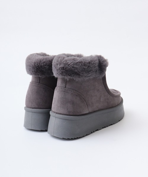 Dedes(デデス)の「Dedes 厚底フロントジップ ボアシューズ(ブーツ・レディース・ブラック/ベージュ/ブラウン/グレー・44/40/42/38/36)」の12枚目の写真