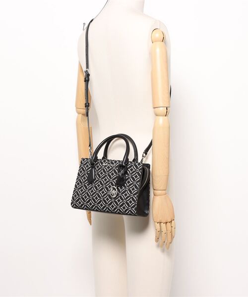 新品／SHEILA ロゴ ジャカード センタージップ サッチェル スモール 公式アウトレット】【特別価格】SHEILA ロゴジャカード センター