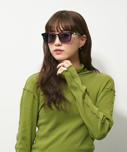セール】【クロミ モデル】【WEB限定】ウェリントン型調光サングラス