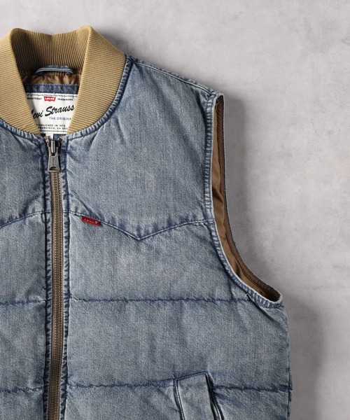 Levi's(リーバイス)の「【Levi's】ウエスタンベスト(ダウンベスト・メンズ・ダークインディゴブルー・M/L/S)」の10枚目の写真